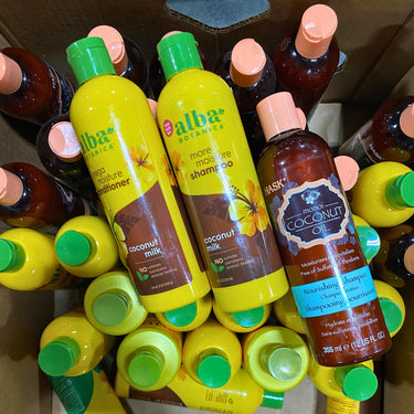 Mezcla de champú y acondicionador Alba & Hask (lote de 40 piezas)